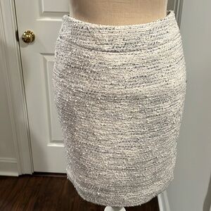 And Taylor, size zero petite skirt, white, and blue